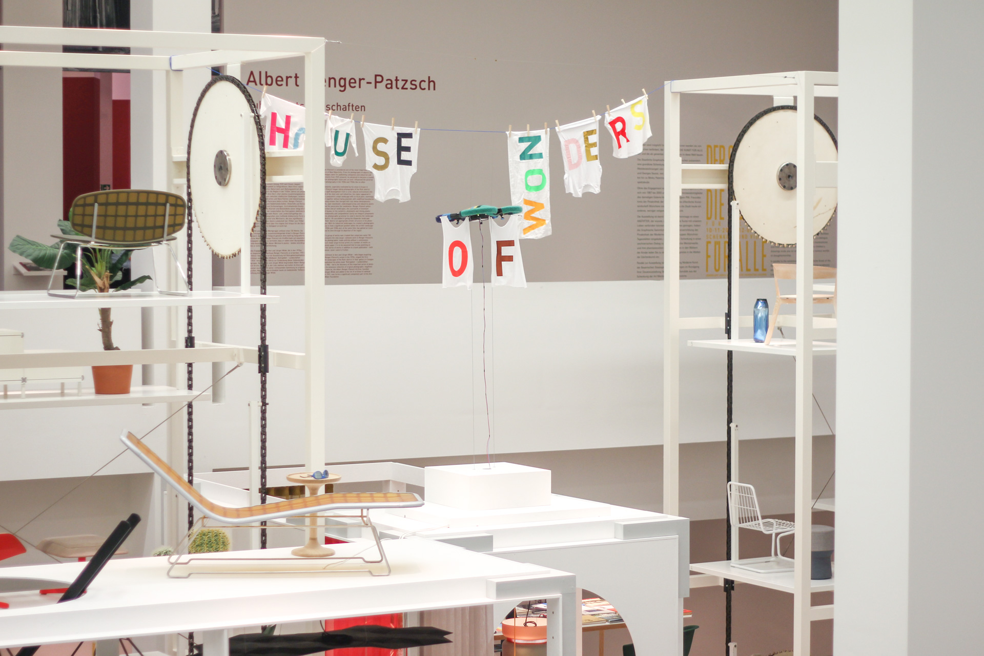 Laundry drone in the exhibition