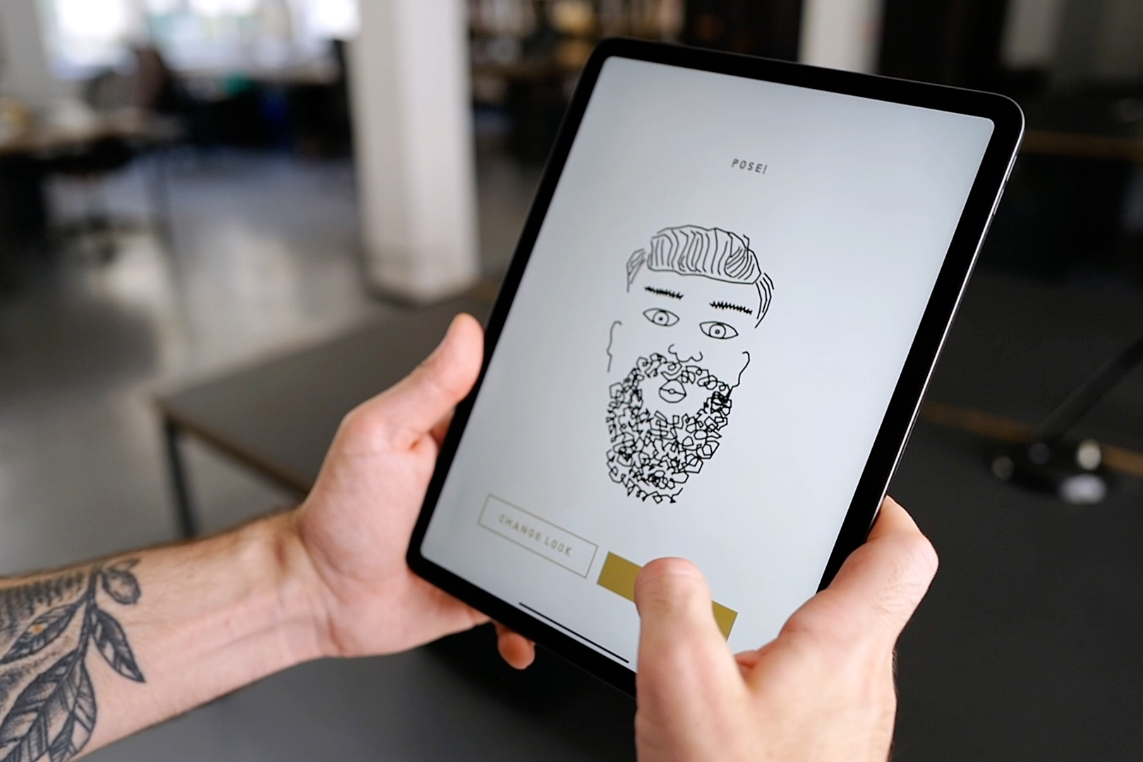 iPad over-the-shoulder-view